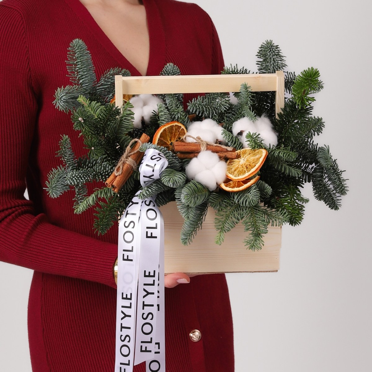 novogodnij yashchik s elkoj 4